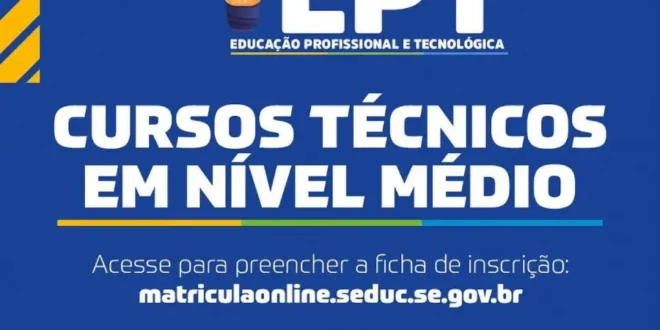 Cursos Da EPT Educação Profissional e Tecnológica Em Sergipe